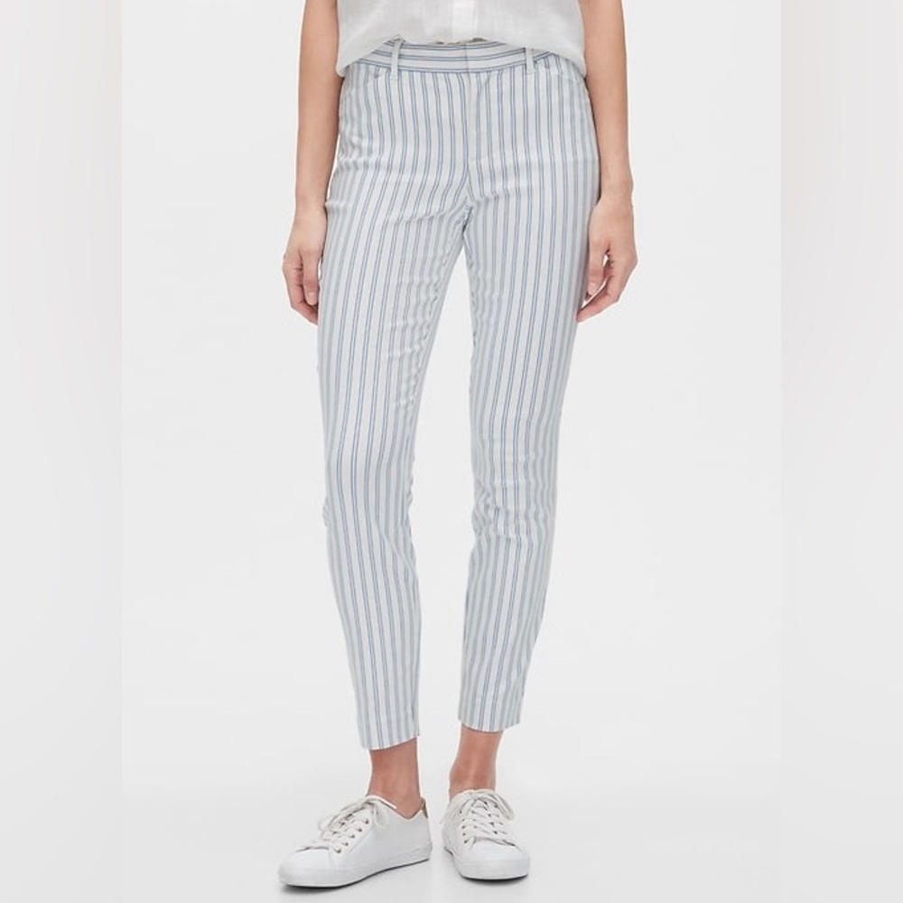 GAP Skinny Ankle Striped Pants